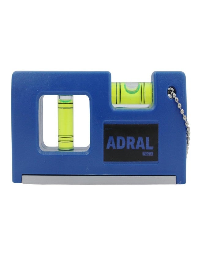 ADRAL 4 Inch Magnetic Spirit Level with Belt Clip | Unbreakable ABS Body | Pocket-Friendly Mini Level Tool for Horizontal & Vertical Surface Measurement | Water level - Image 1